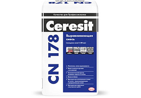 Смесь выравнивающая Ceresit CN 178 для пола (от 5 до 80 мм), 25 Кг